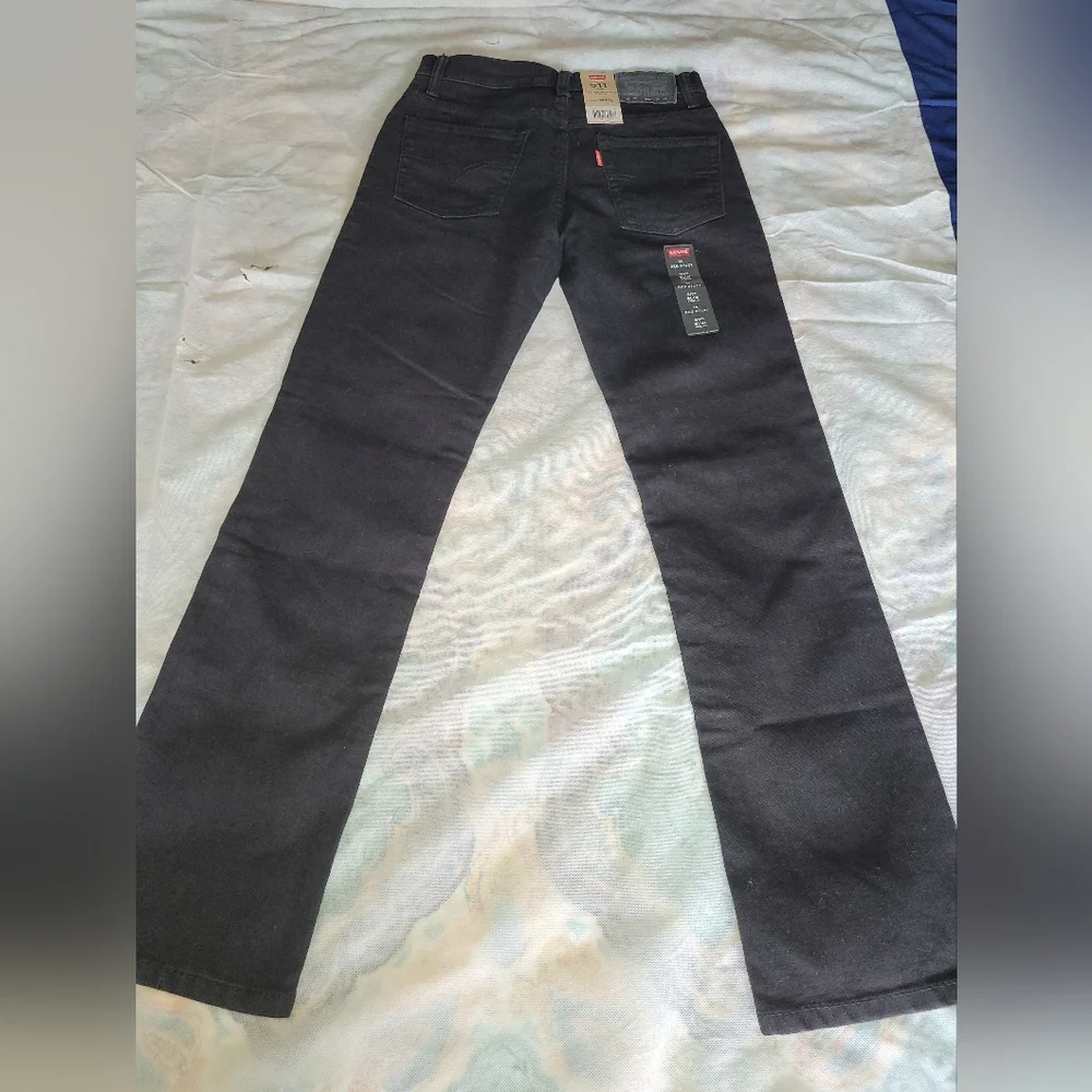 Levi's Boys 511 Slim Stretch Black Jeans - Picture 2 of 10